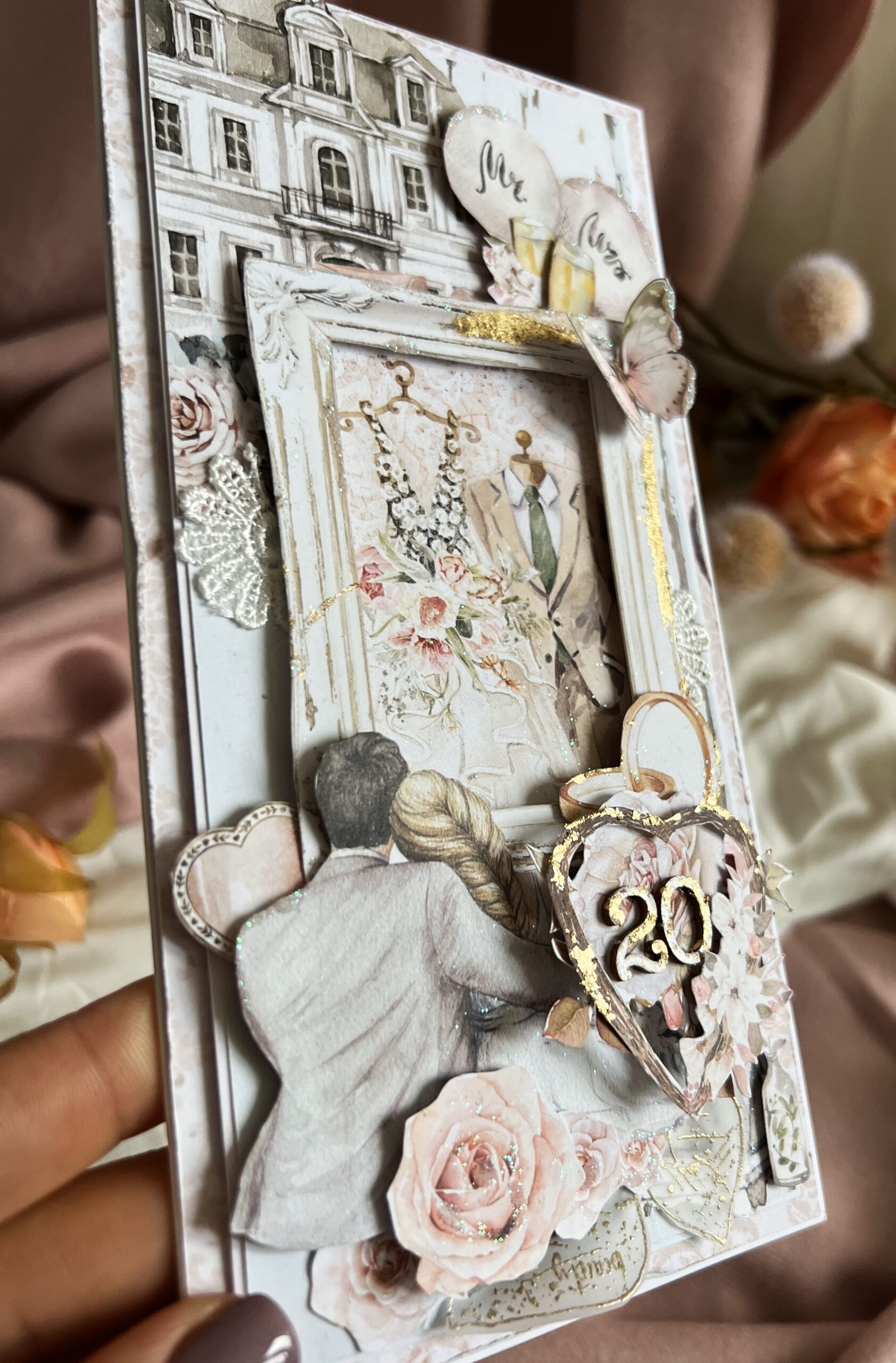 004 Luxury Boxed Handmade Anniversary Card ‘Forevermore