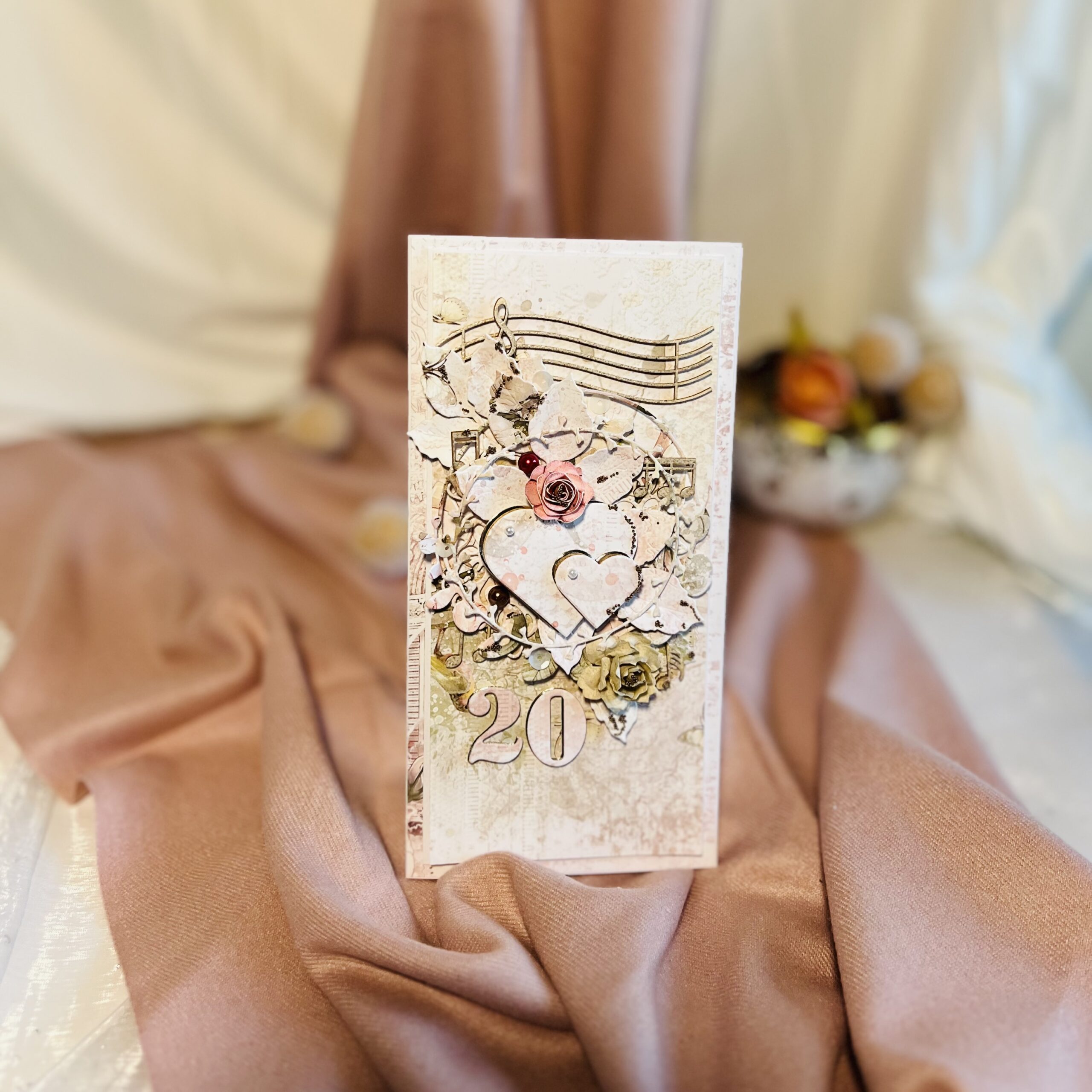 Luxury Boxed Handmade Anniversary Card – Happy Anniversary