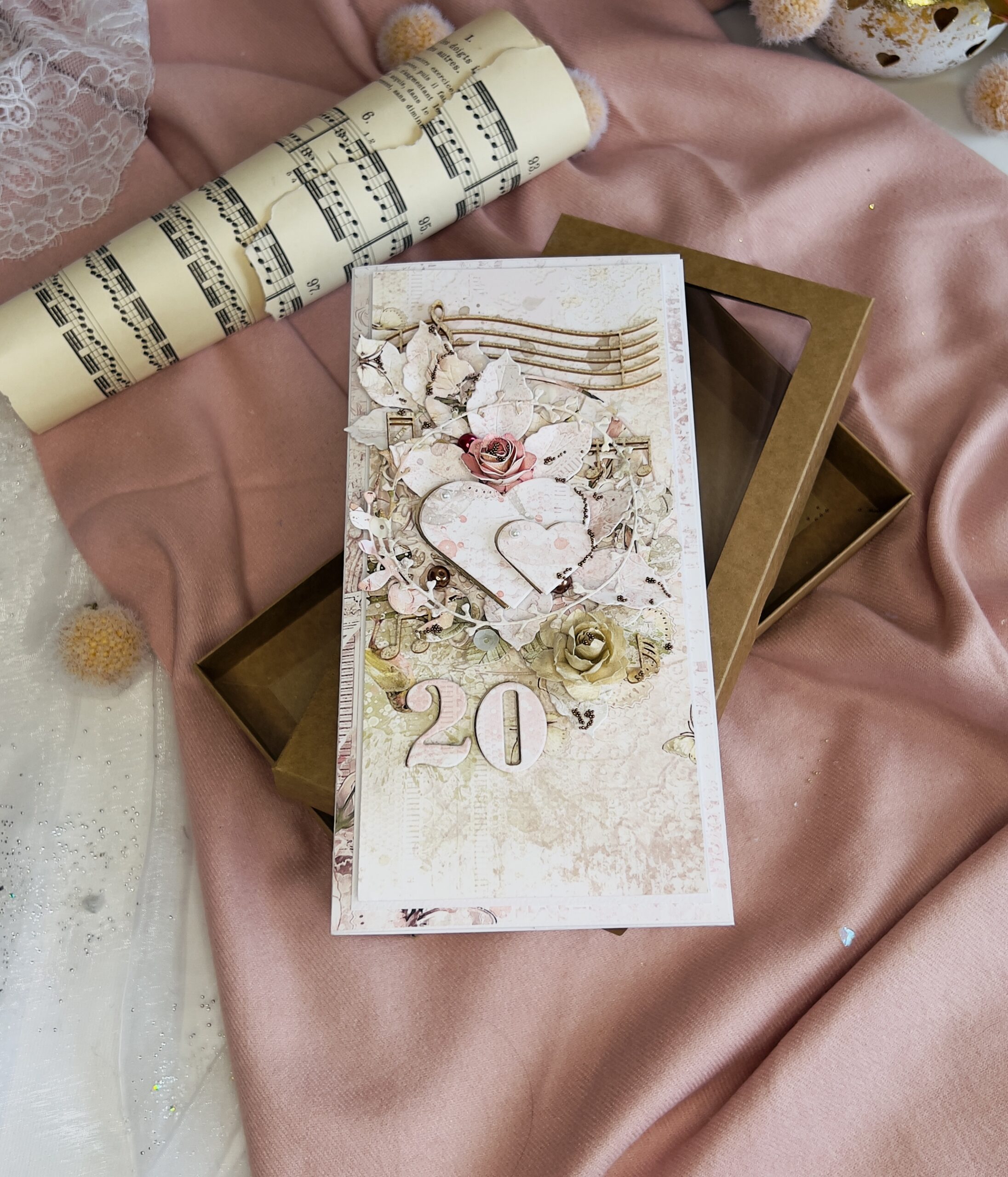 Luxury Boxed Handmade Anniversary Card – Happy Anniversary