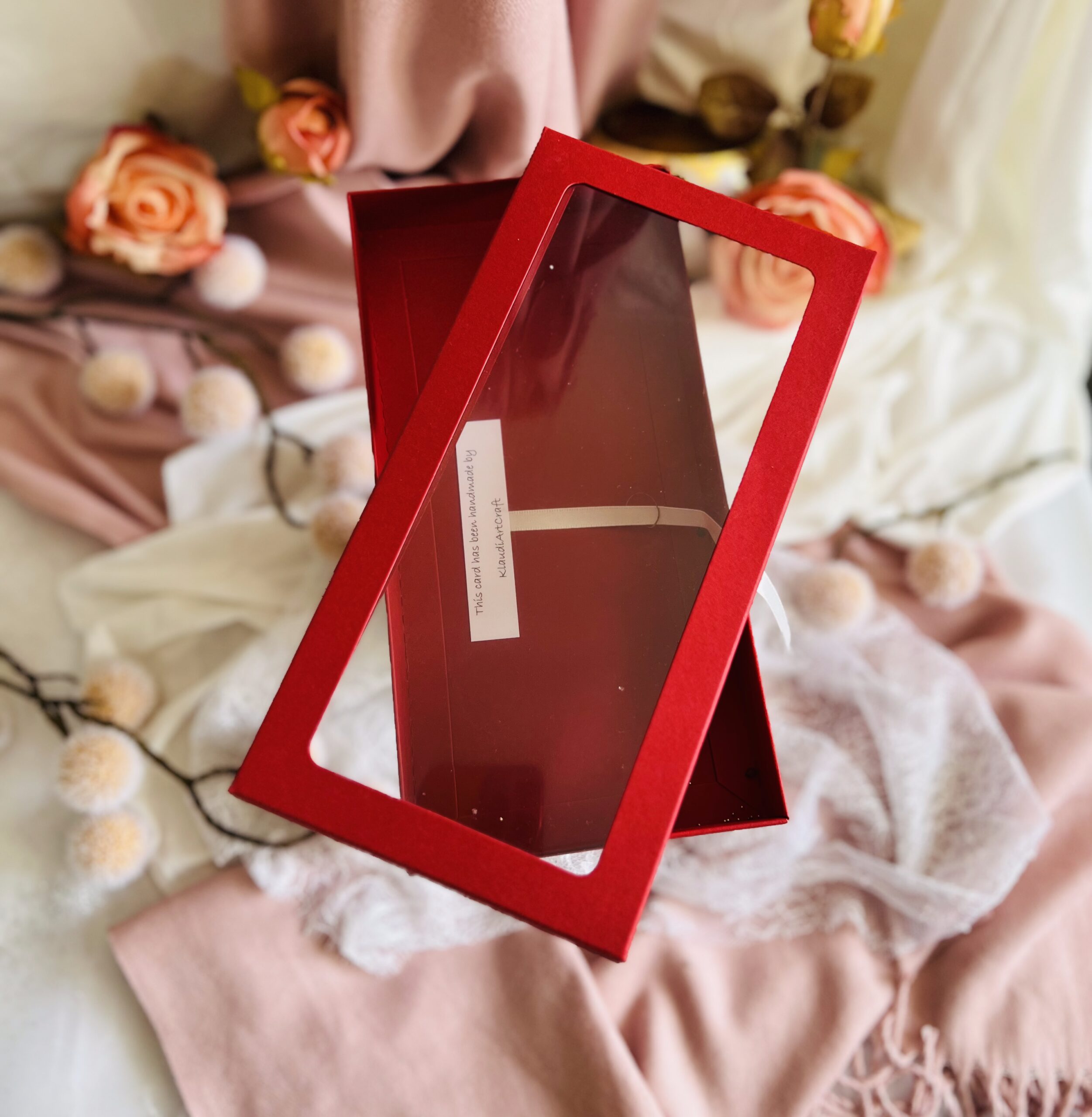 Luxury Artistic Christmas Card with Mailbox Motif