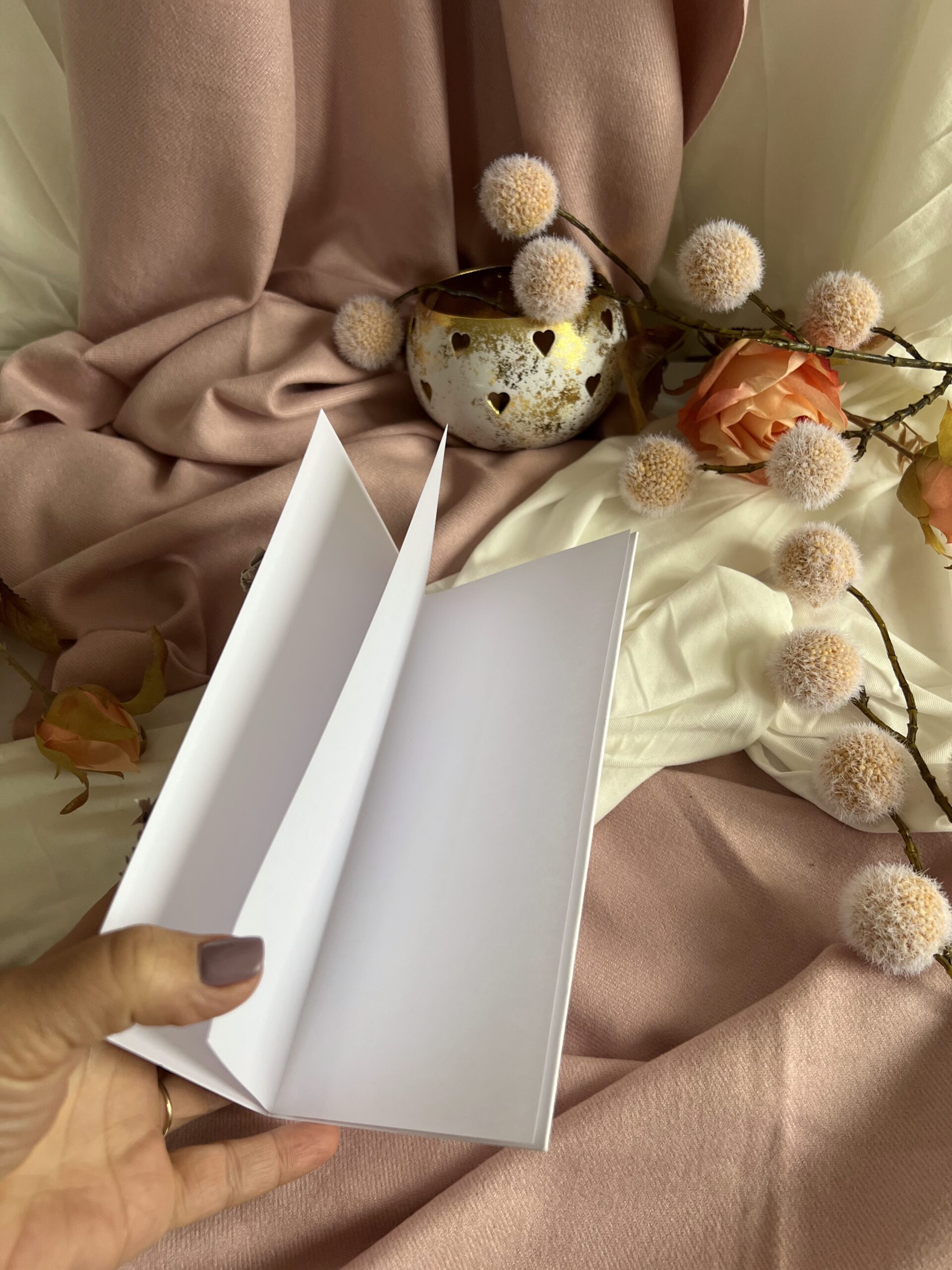 Luxury Artistic First Communion Card.