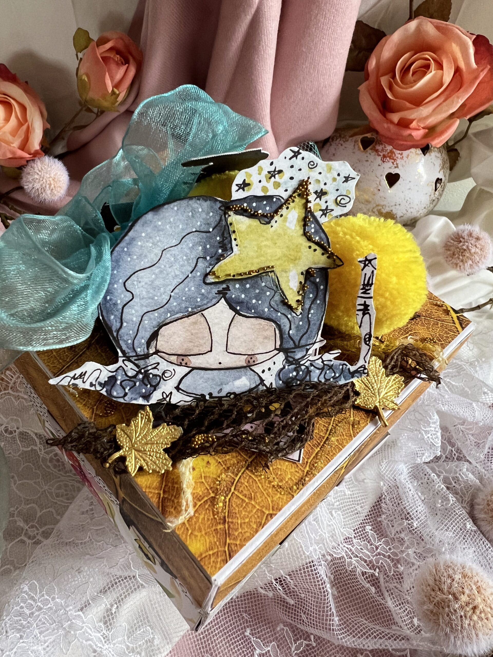 Artistic Luxury Birthday Exploding Box for a Girls