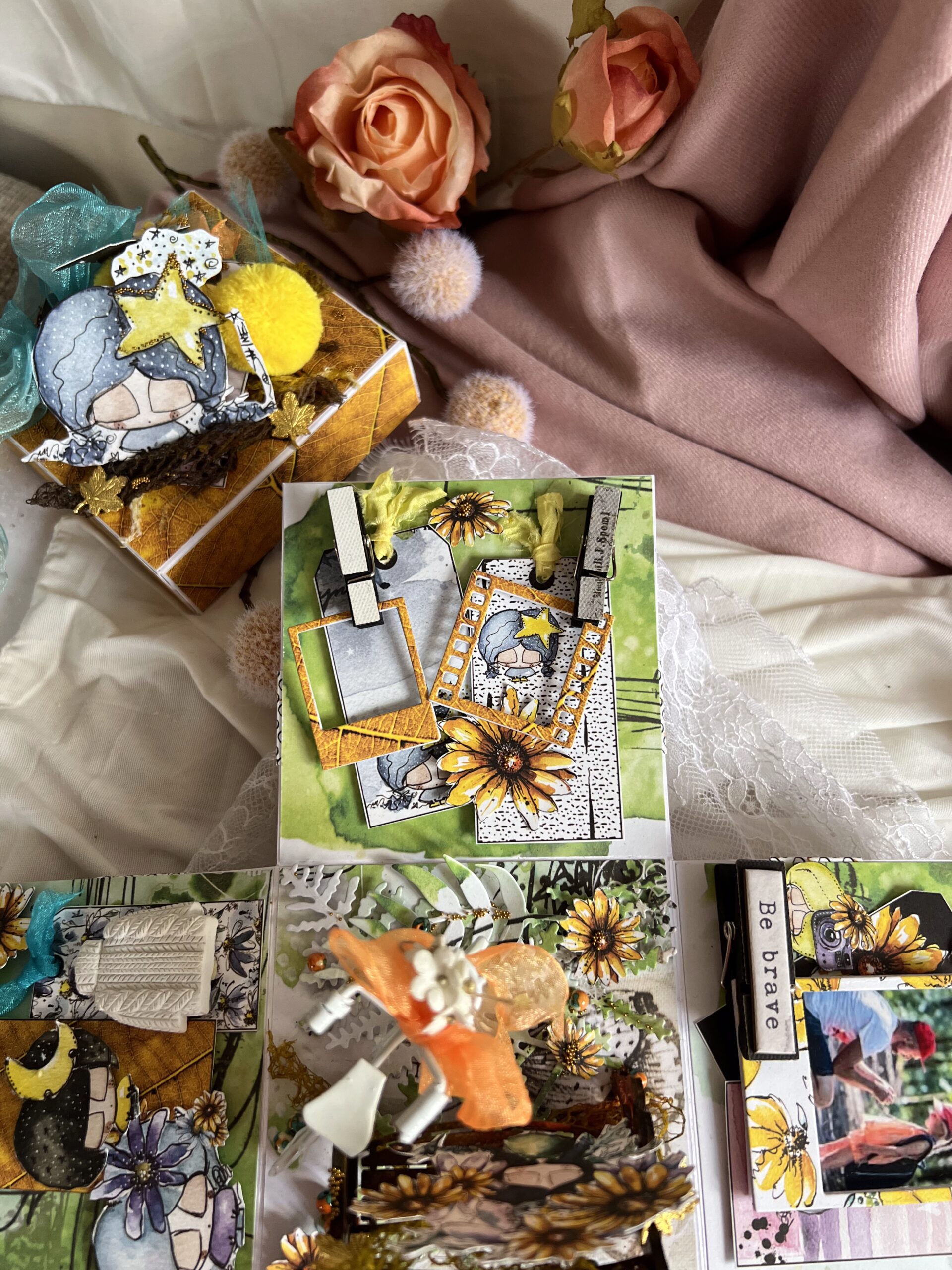 Artistic Luxury Birthday Exploding Box for a Girls