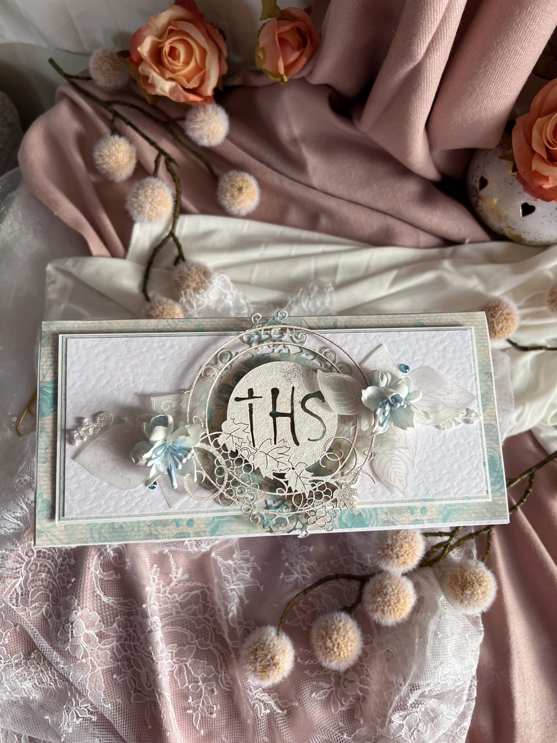 Elegant Artistic Card  for First Holy Communion