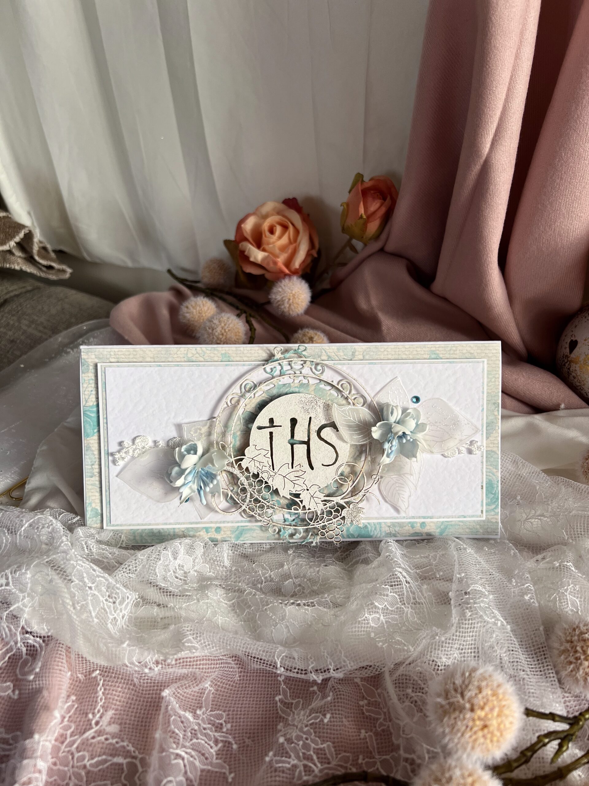 Elegant Artistic Card  for First Holy Communion