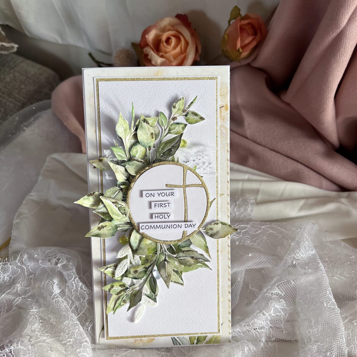 Luxury Boxed First Holy Communion Card