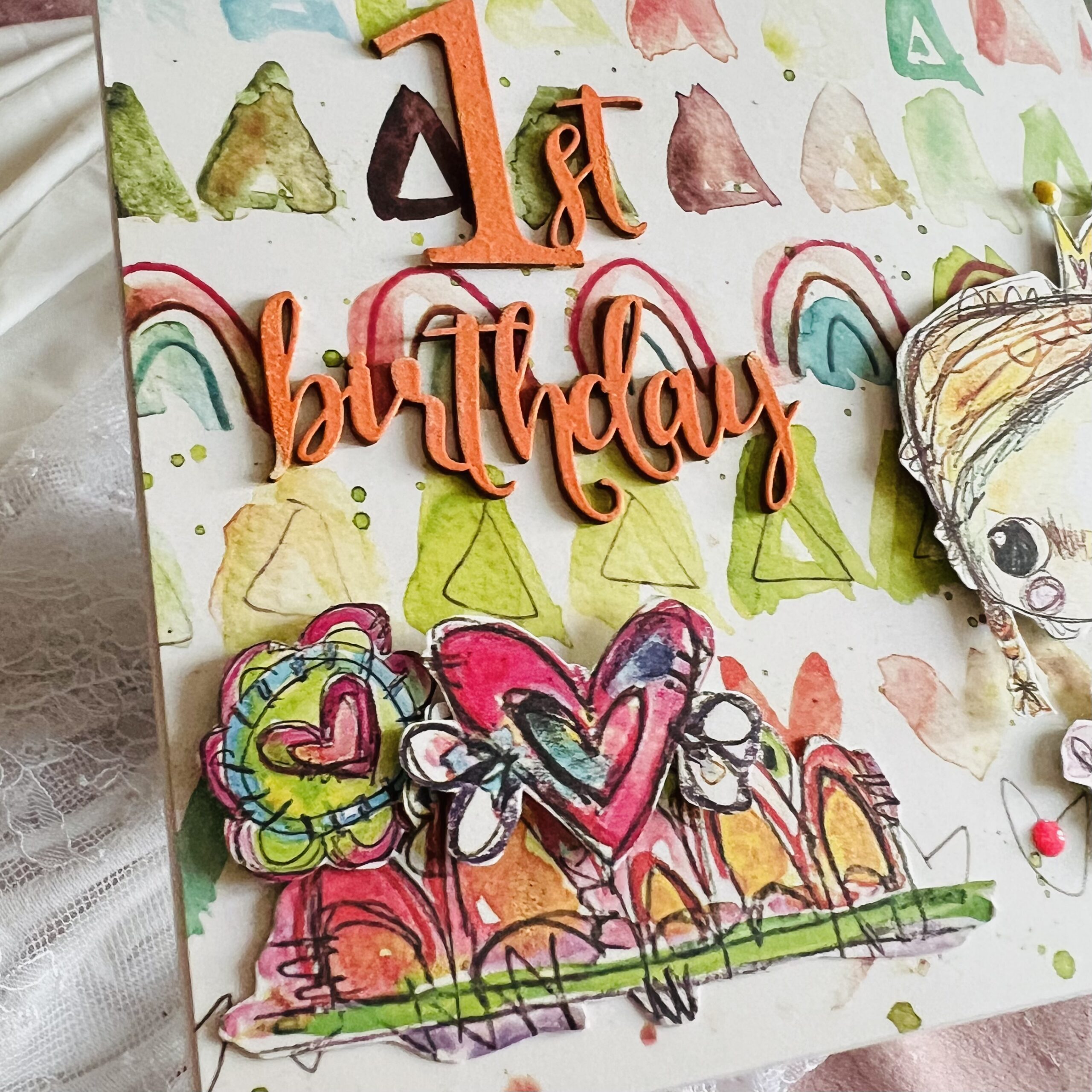 IMG_4902 Luxury Handmade Birthday Card – Sweet Wishes for a Little Girl