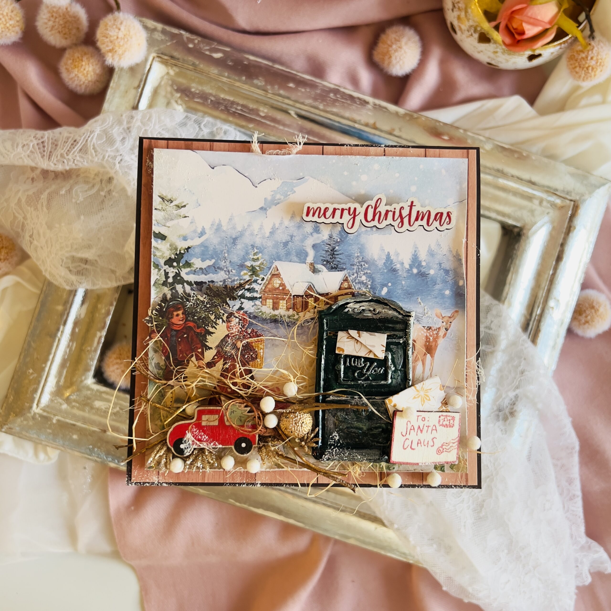 IMG_5252 Luxury Handmade Christmas Card – Santa's Mailbox Delight