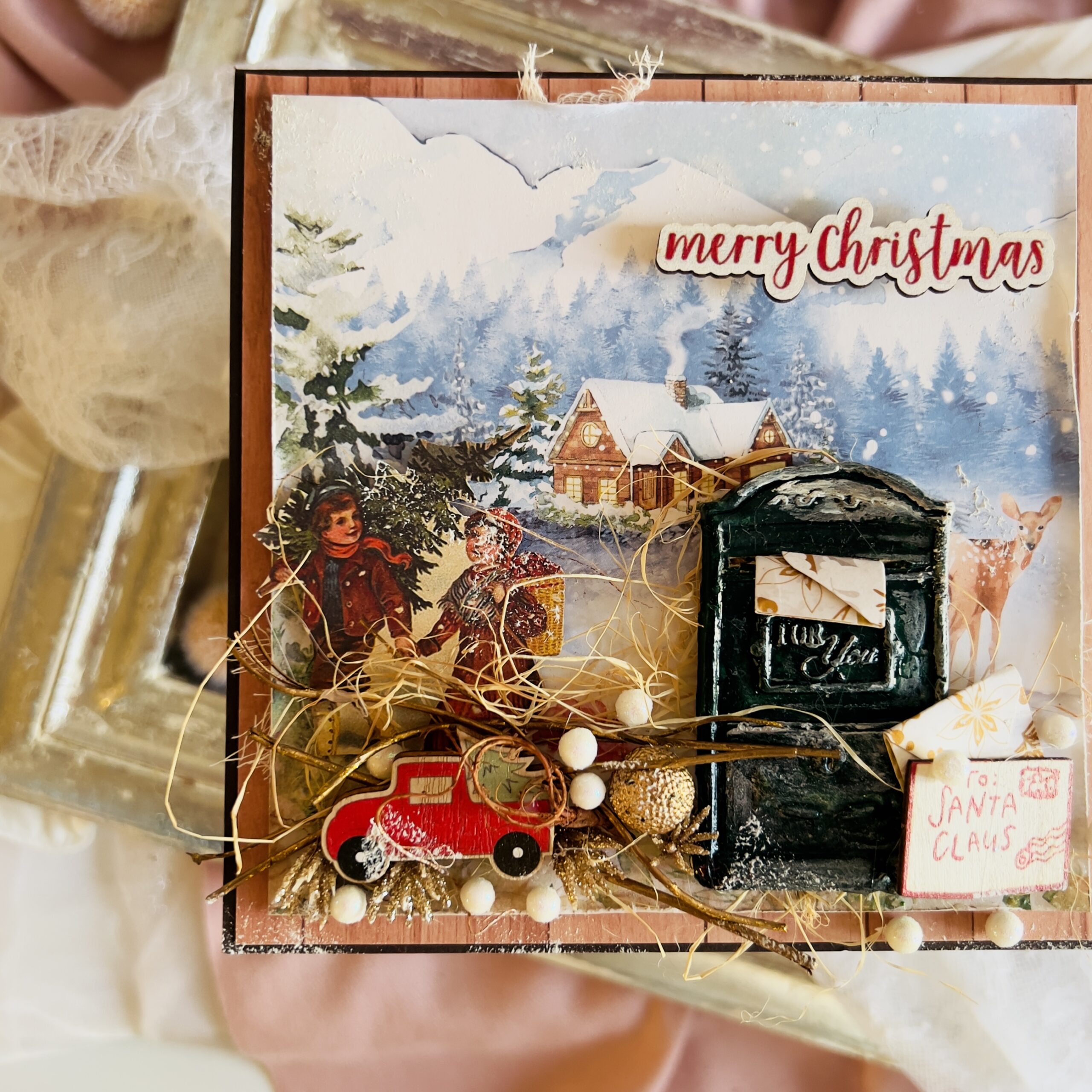 IMG_5253 Luxury Handmade Christmas Card – Santa's Mailbox Delight