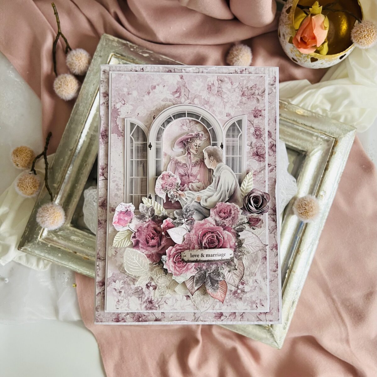 IMG_5580 Artistic Romantic Wedding Card – Pink Elegance