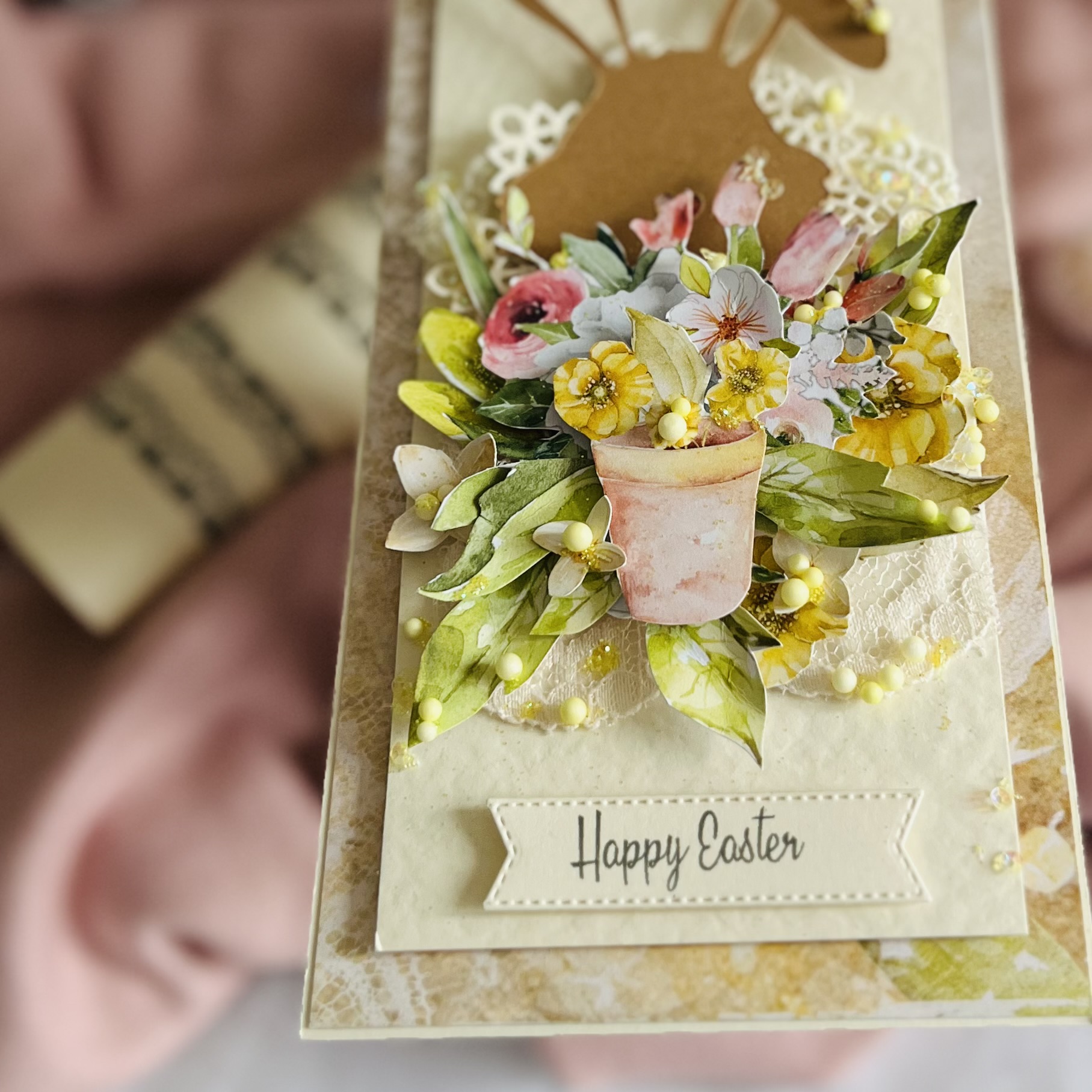 IMG_7032 luxury Easter Greeting Card with Delicate Pastel Design.