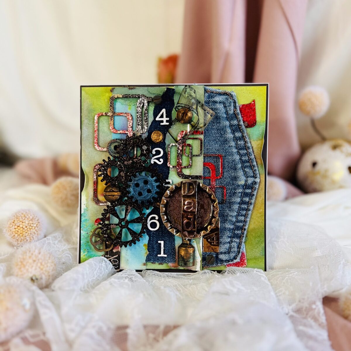 IMG_E4038 Luxury Masculine Card with Denim Pocket – Handmade Gift