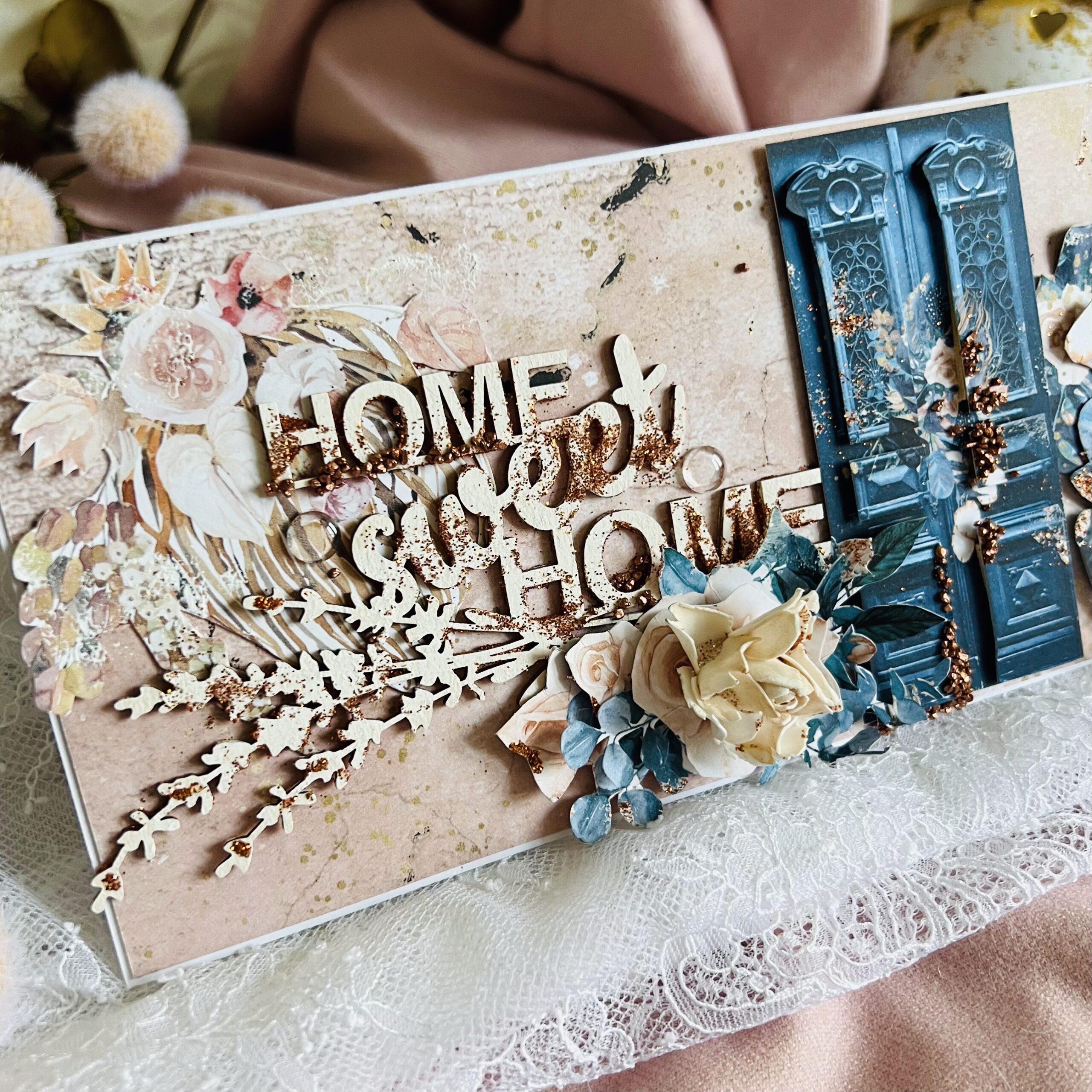 IMG_E4565 Luxury Golden Welcome – New Home Card with Blue Door Design