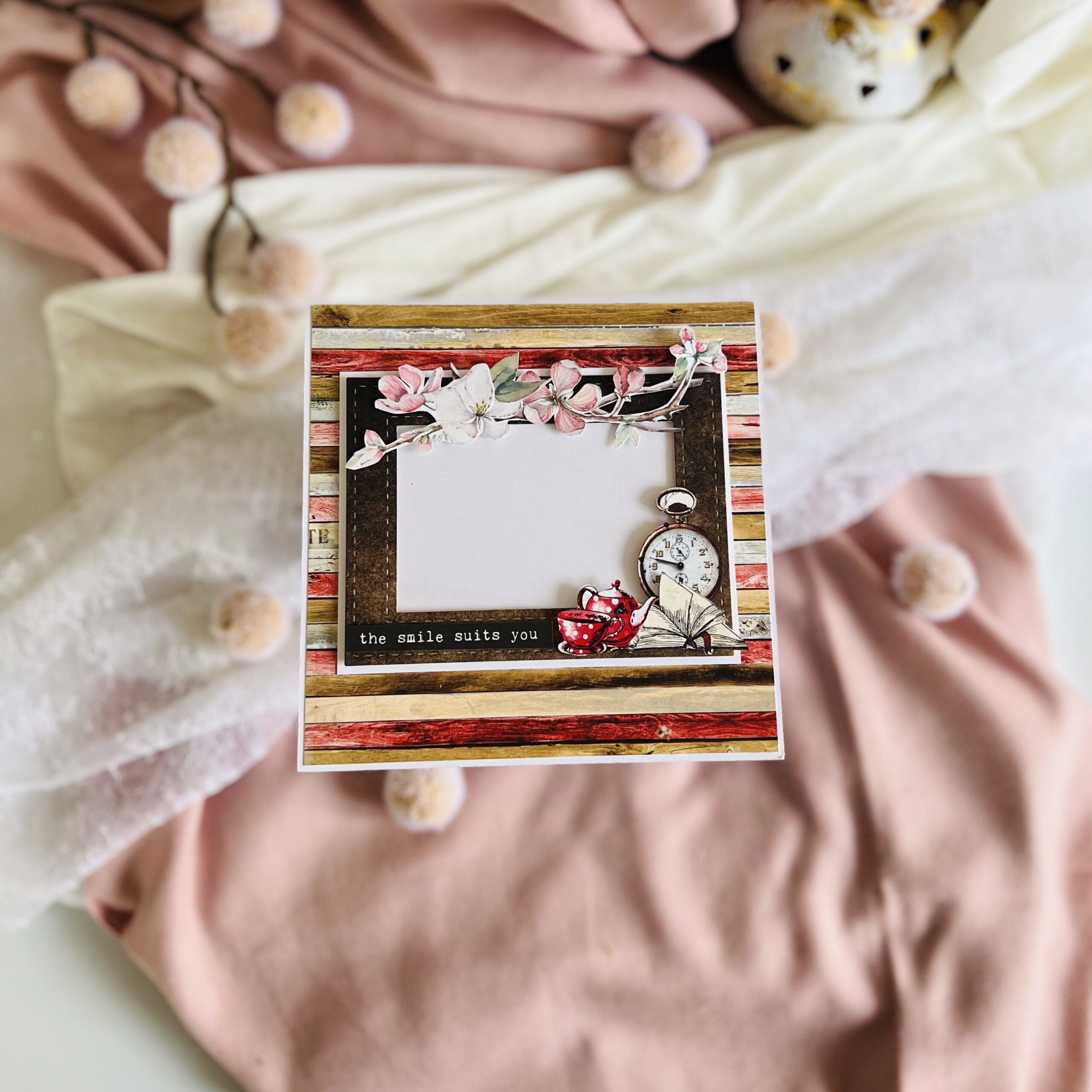 Luxury Rustic Elegance – Thank You Card with Floral Details