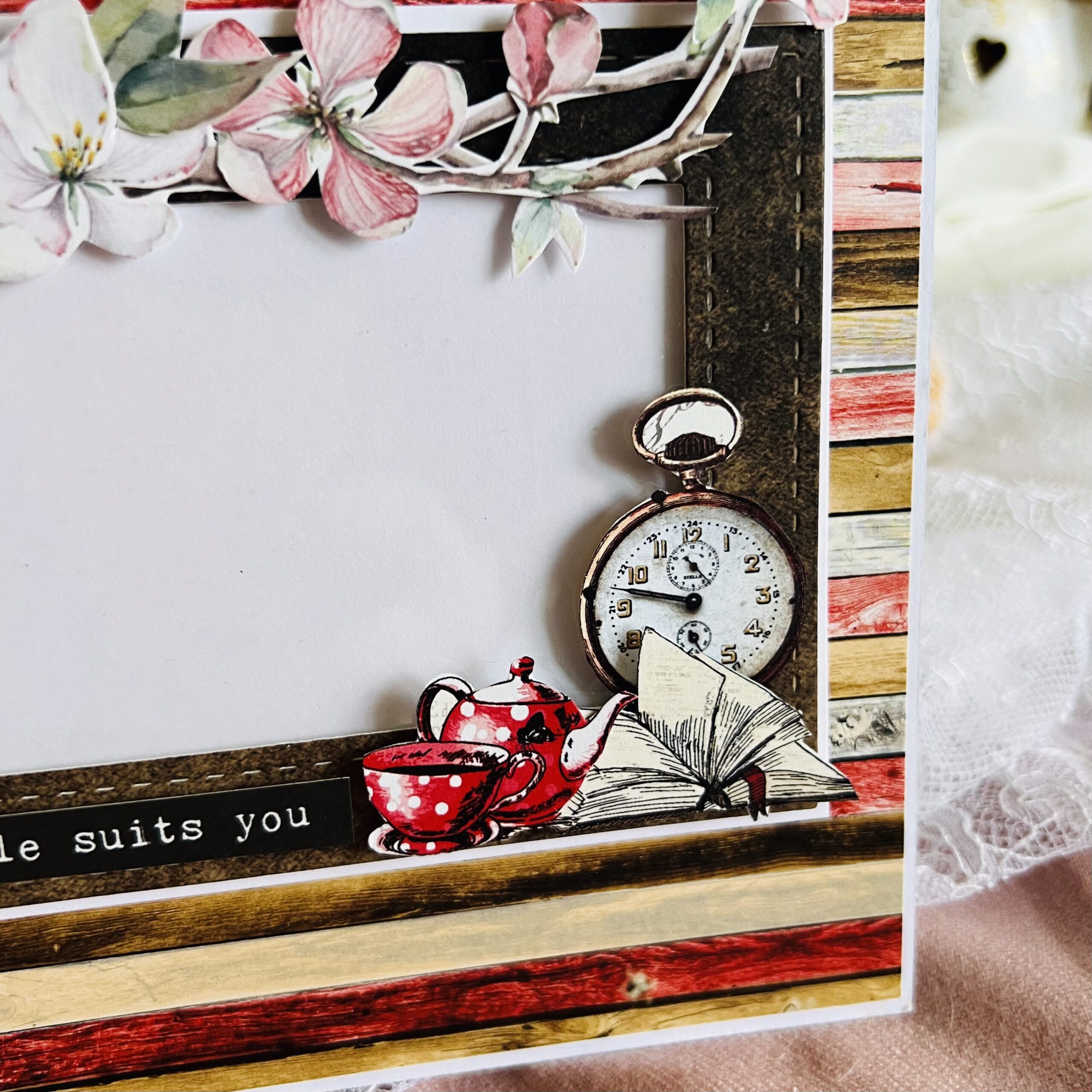 Luxury Rustic Elegance – Thank You Card with Floral Details