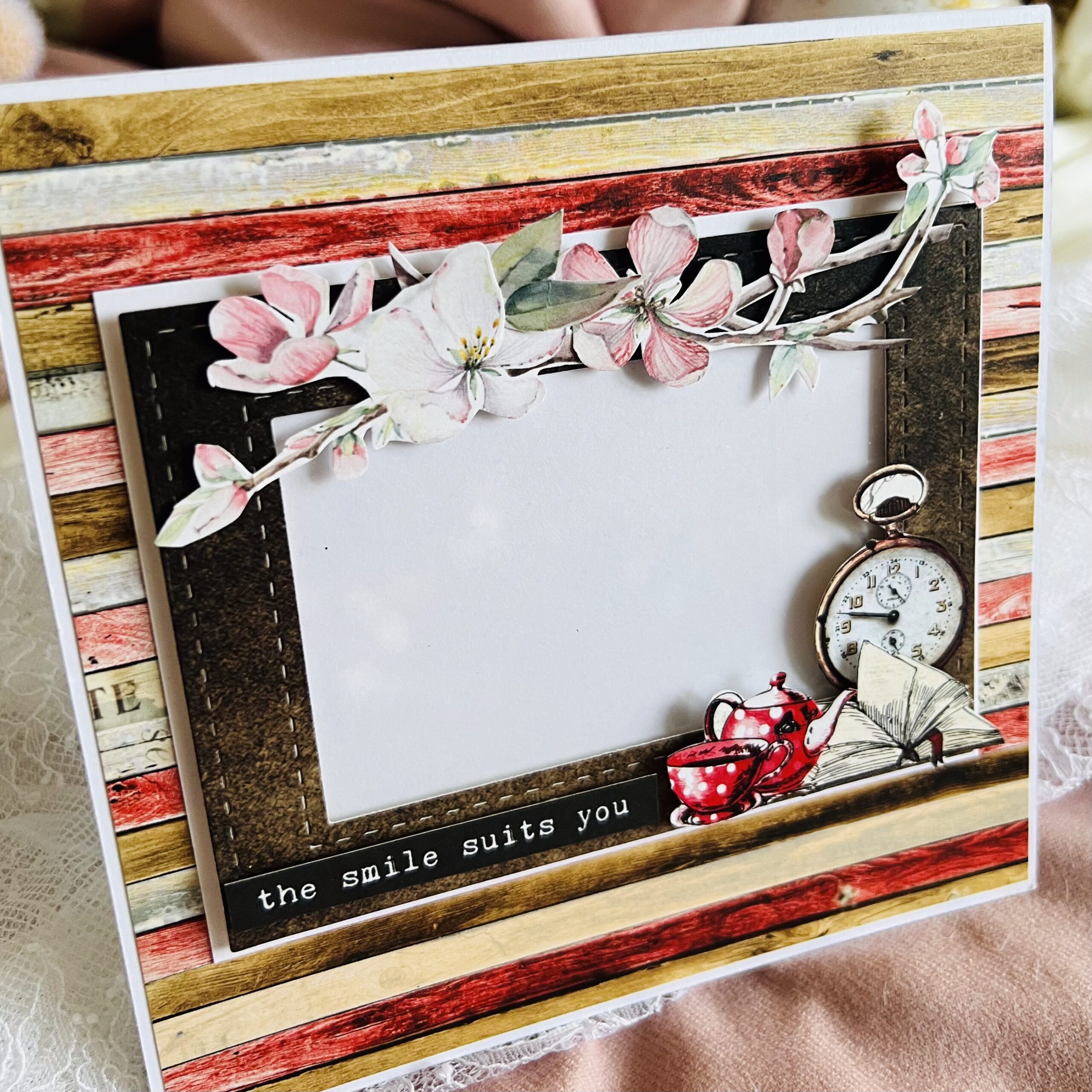 Luxury Rustic Elegance – Thank You Card with Floral Details