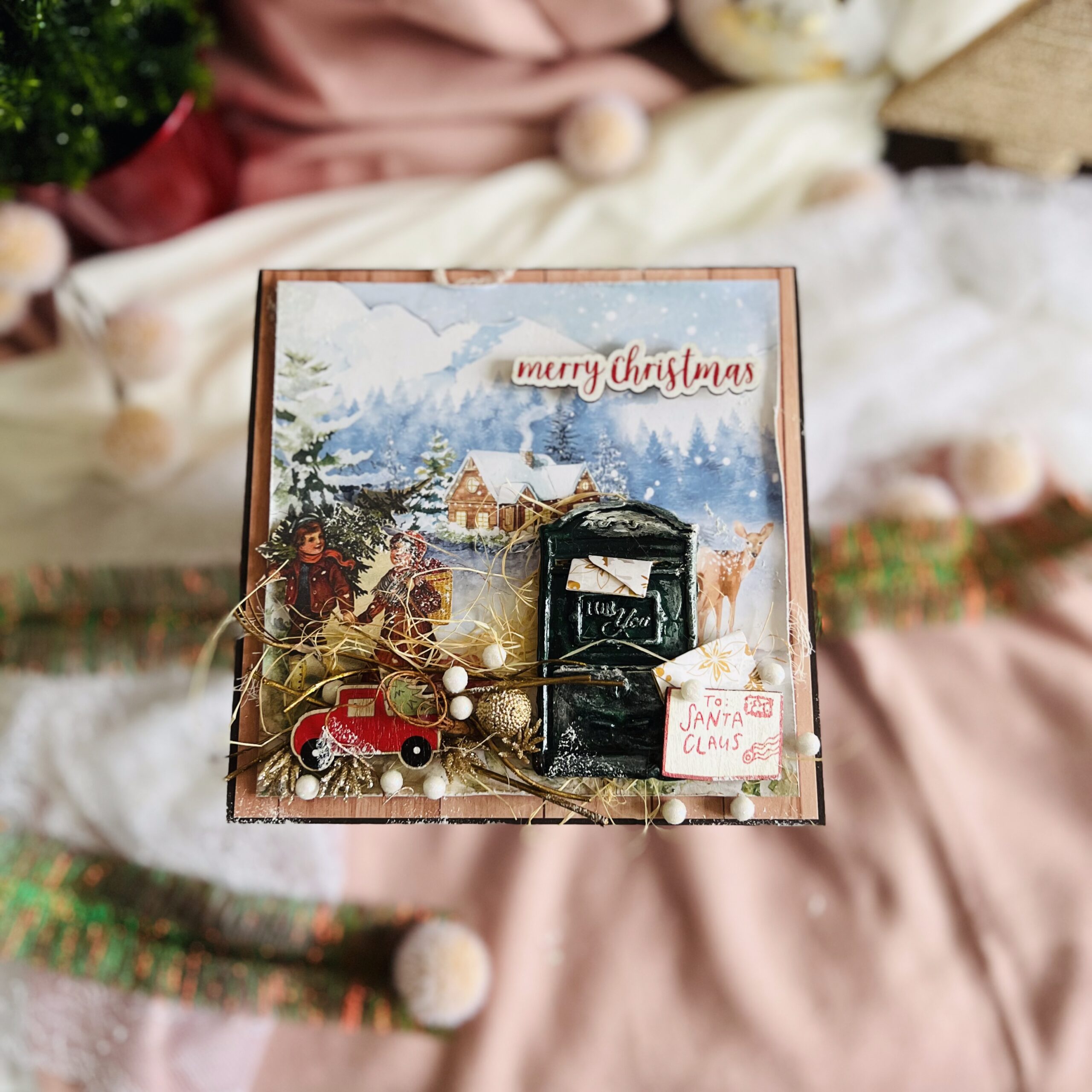IMG_E4658 Luxury Handmade Christmas Card – Santa's Mailbox Delight