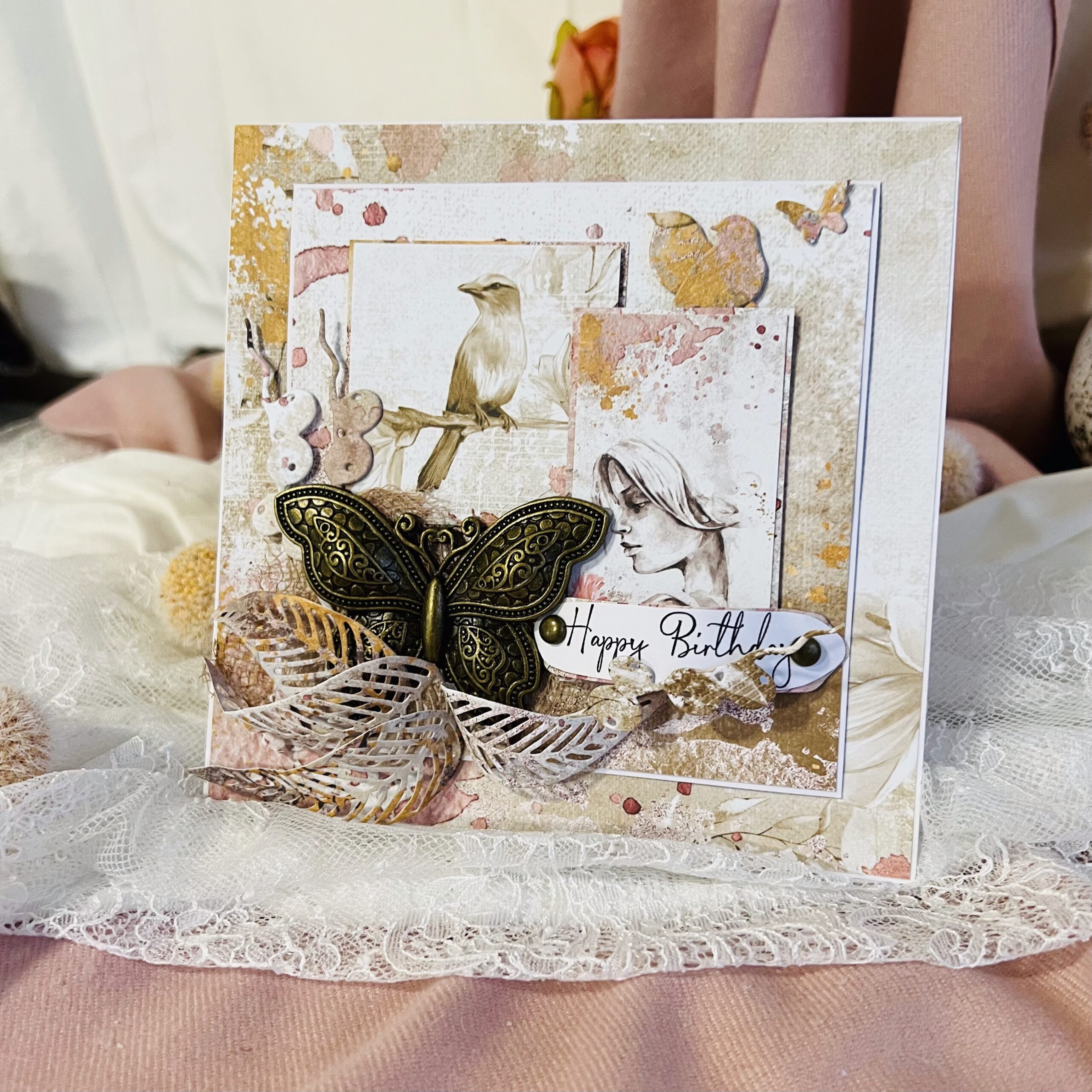 IMG_E4685 Artistic Birthday Card – Metal Butterfly and Feminine Silhouette