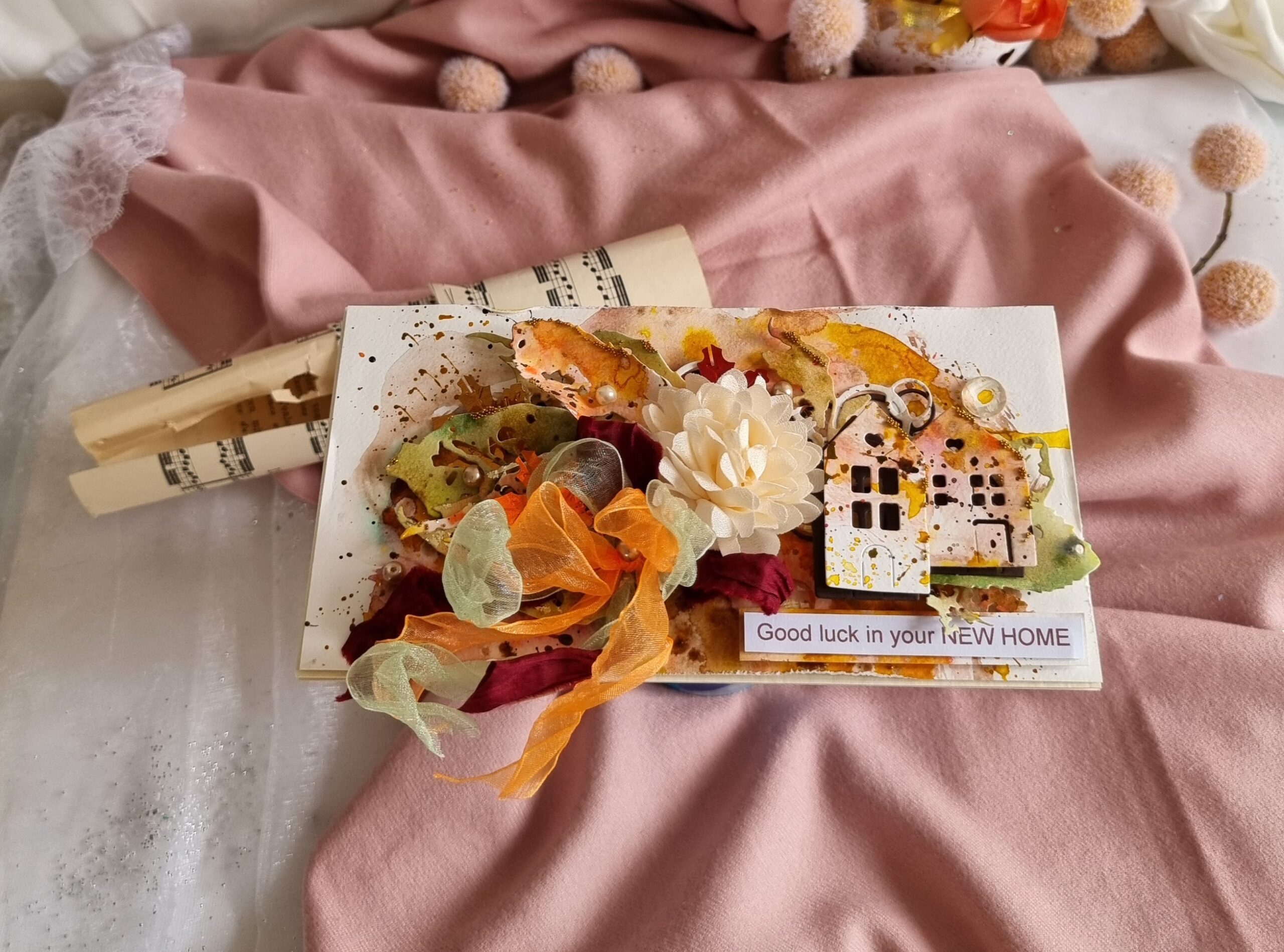 new home 5 Artistic Welcome Home Card with Intricate Details