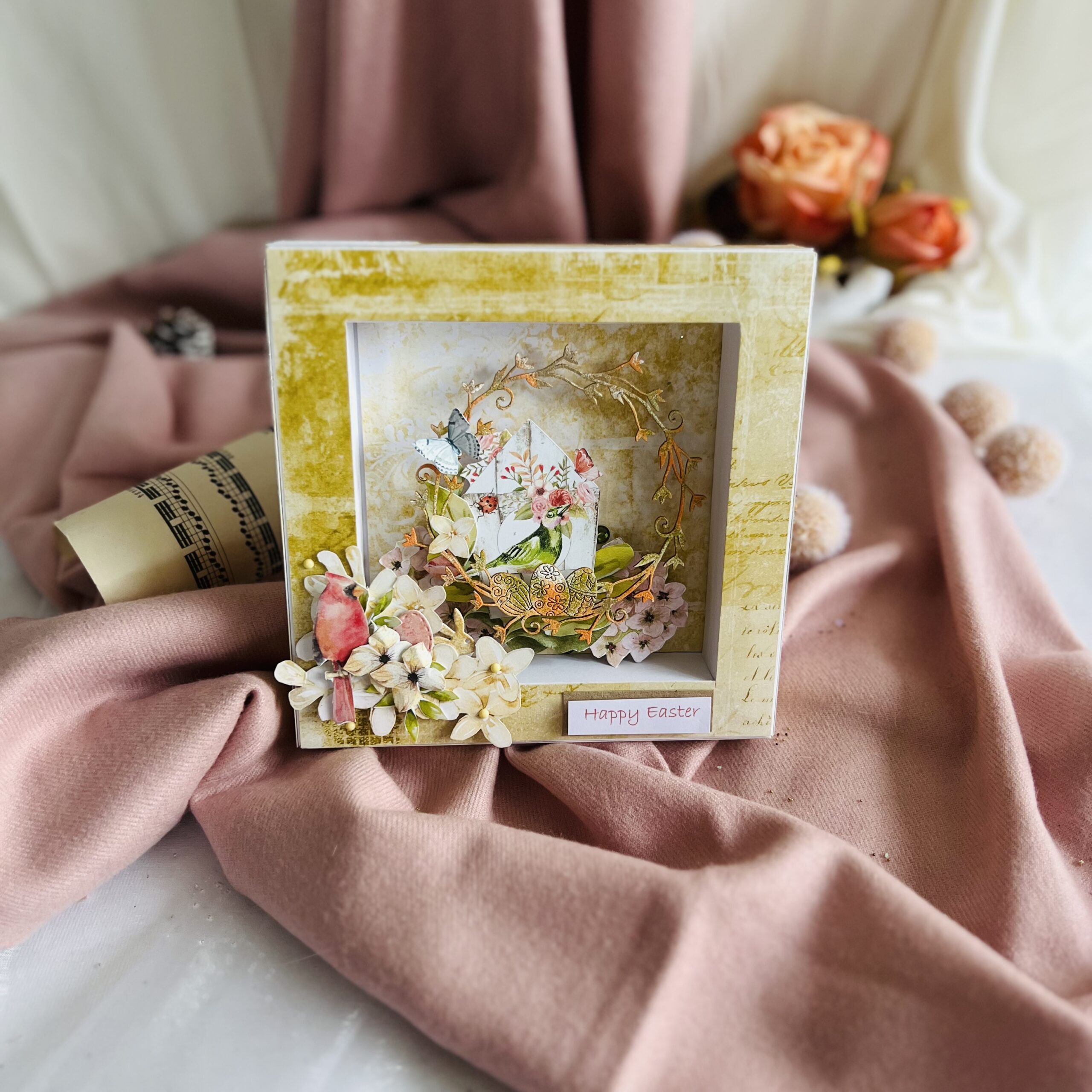 Luxury  Handmade  Easter Frame- Unique Holiday Decoration
