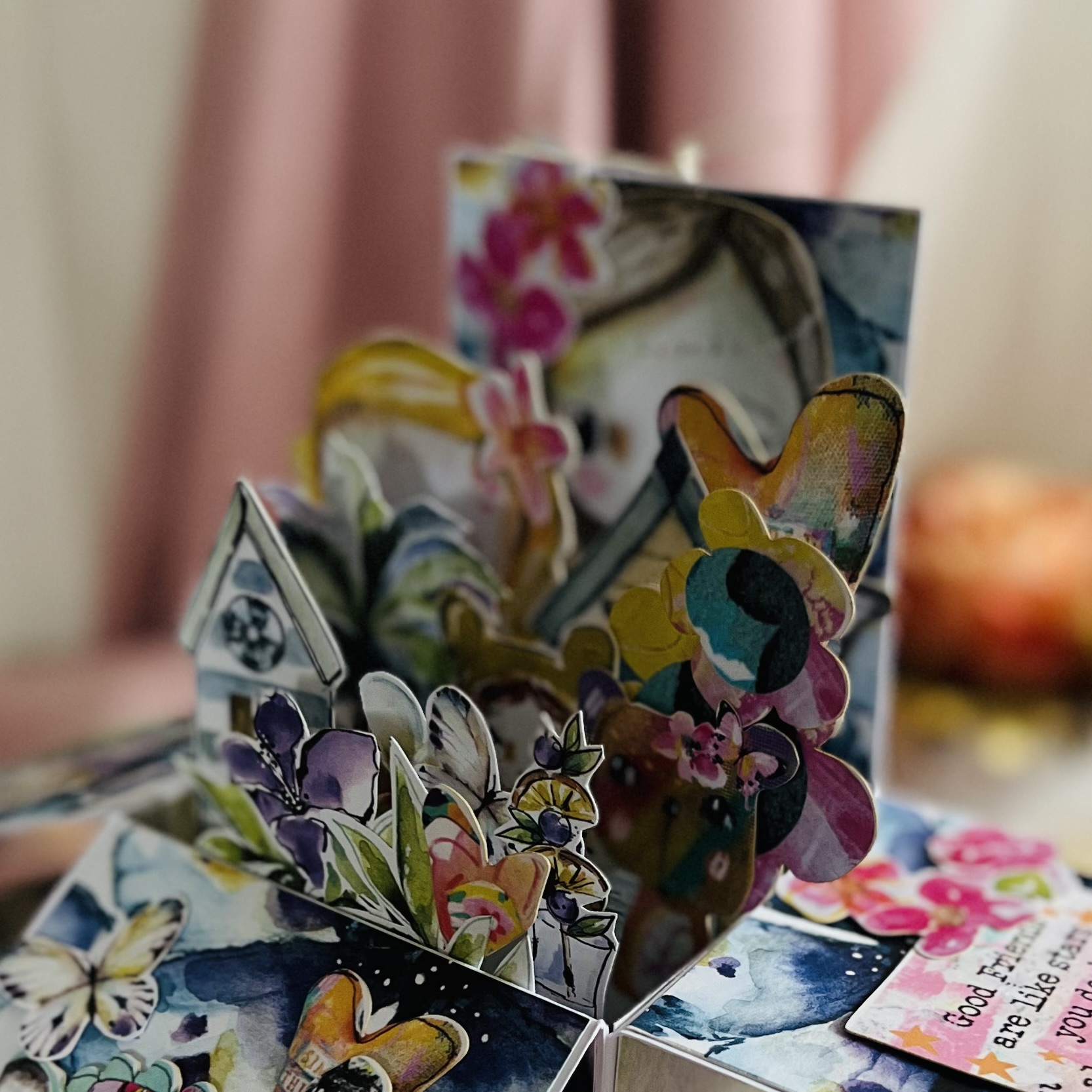 IMG_7074 Luxury Pop-Up Birthday Card for a Girl in Decorative Box