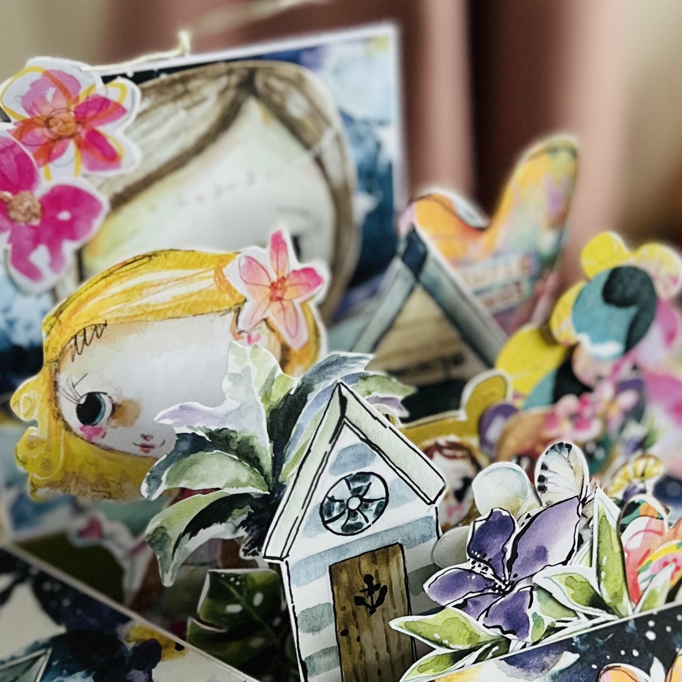 IMG_7080 Luxury Pop-Up Birthday Card for a Girl in Decorative Box