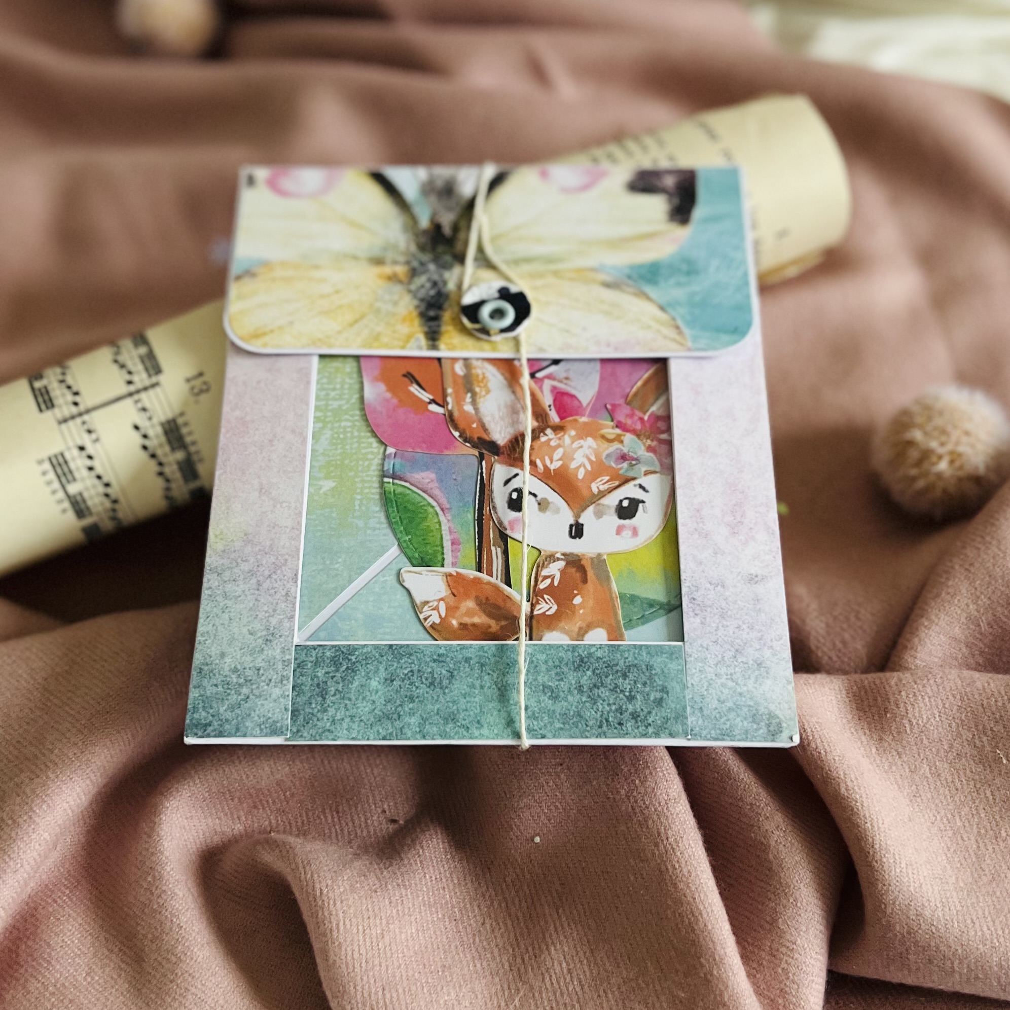 IMG_7099 Luxury Birthday Card for a Girl-Decoration Envelope