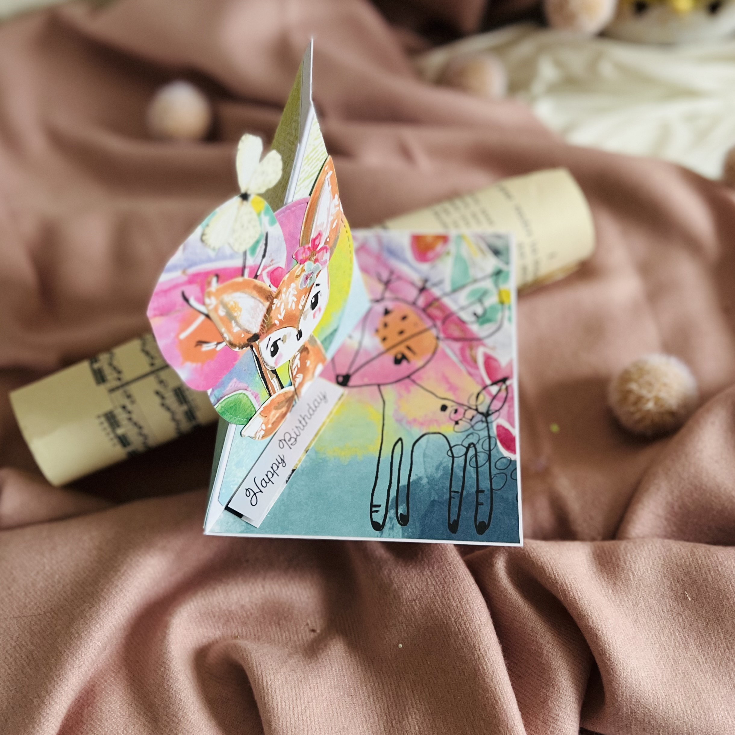 IMG_7103 Luxury Birthday Card for a Girl-Decoration Envelope