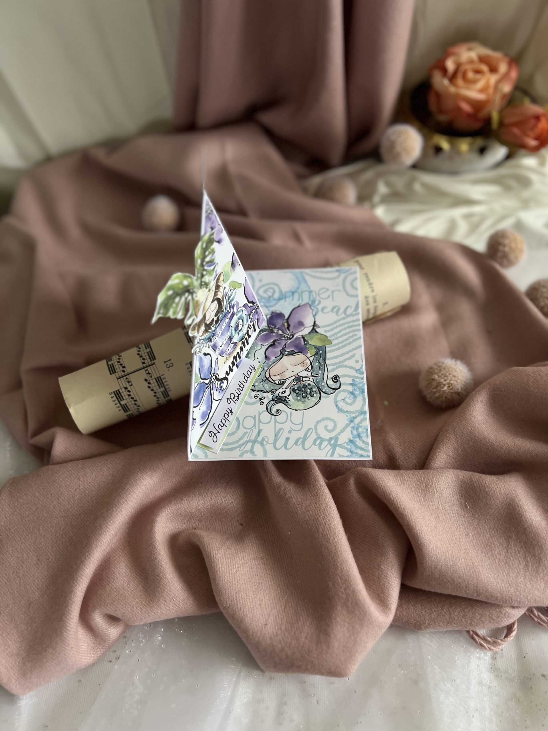 IMG_7113 Handmade Birthday Card Pop-Up – Summer Theme