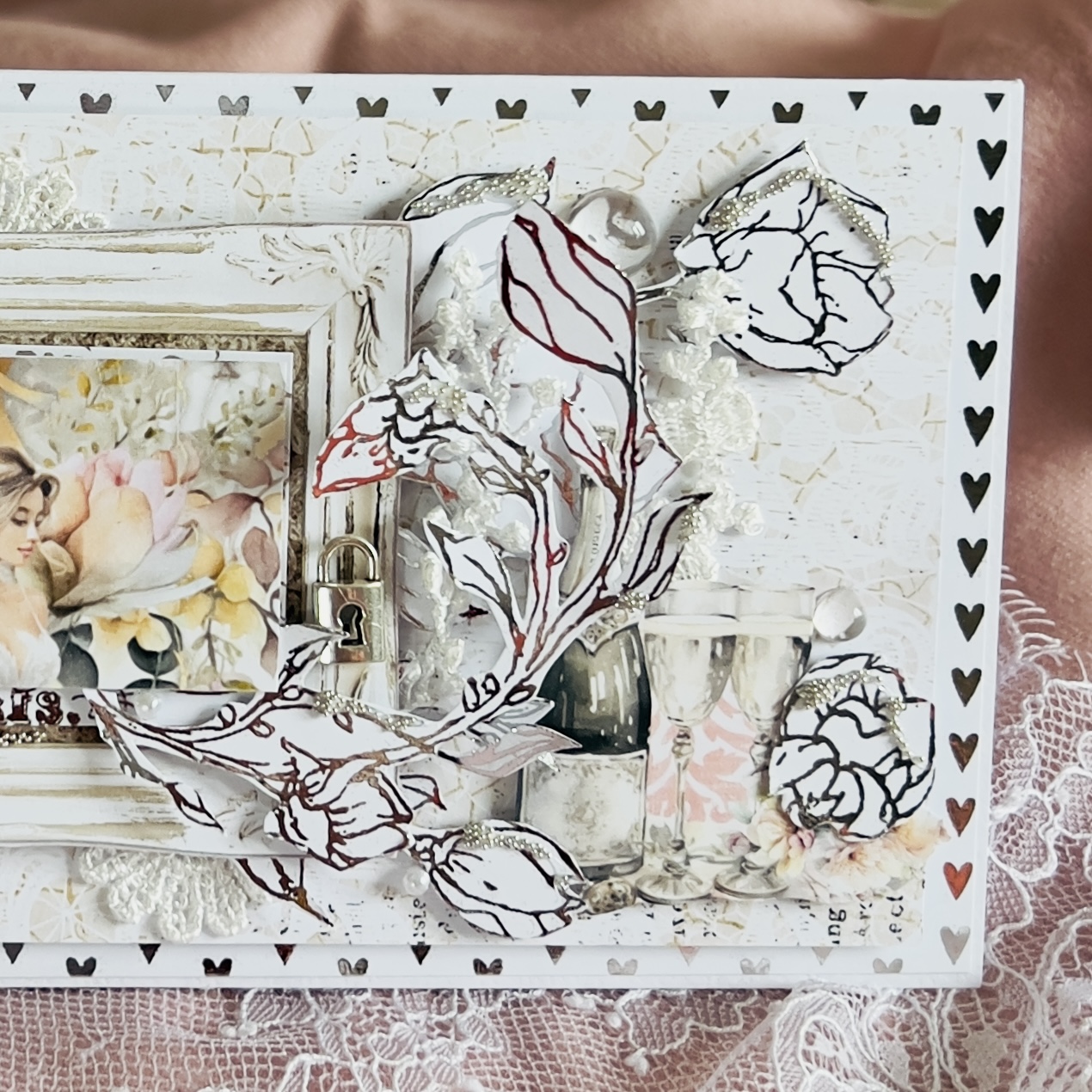 IMG_7212 Luxury Handmade Wedding Card – A Timeless Keepsake for the Perfect Couple