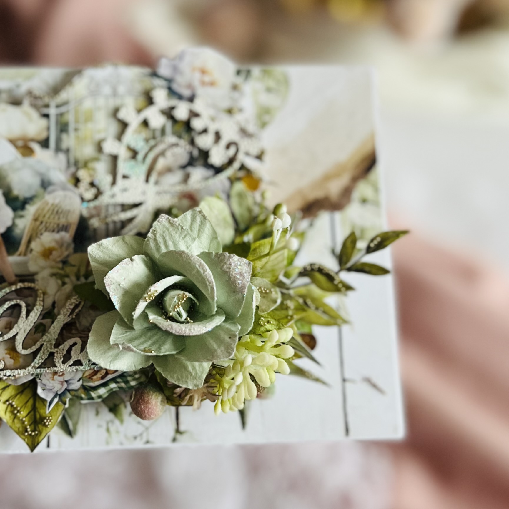 Handmade wedding card This unique card is not only a thoughtful gesture but also a keepsake for the newlyweds