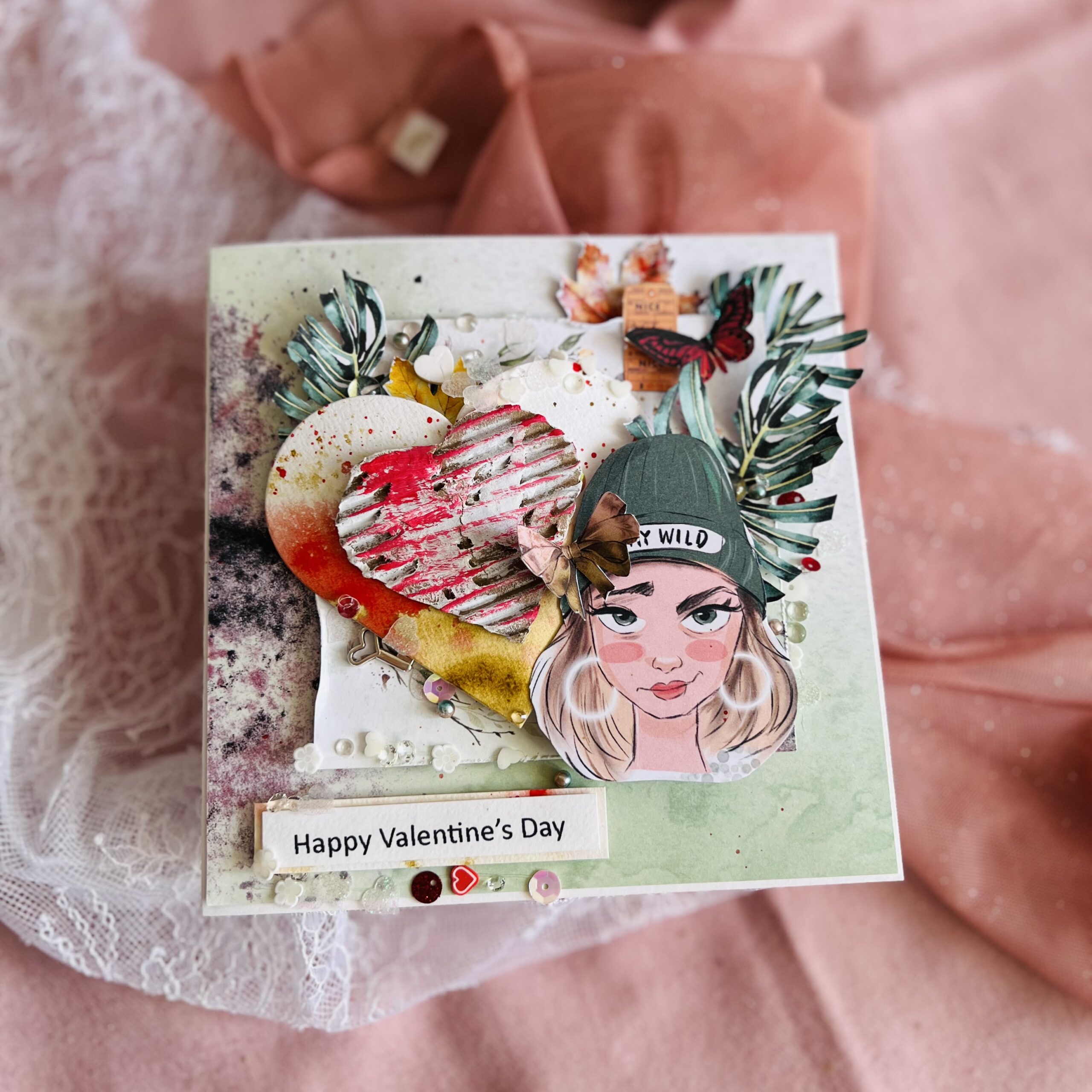 IMG_7890 Luxury Valentine's Day Card with Heart and Butterfly