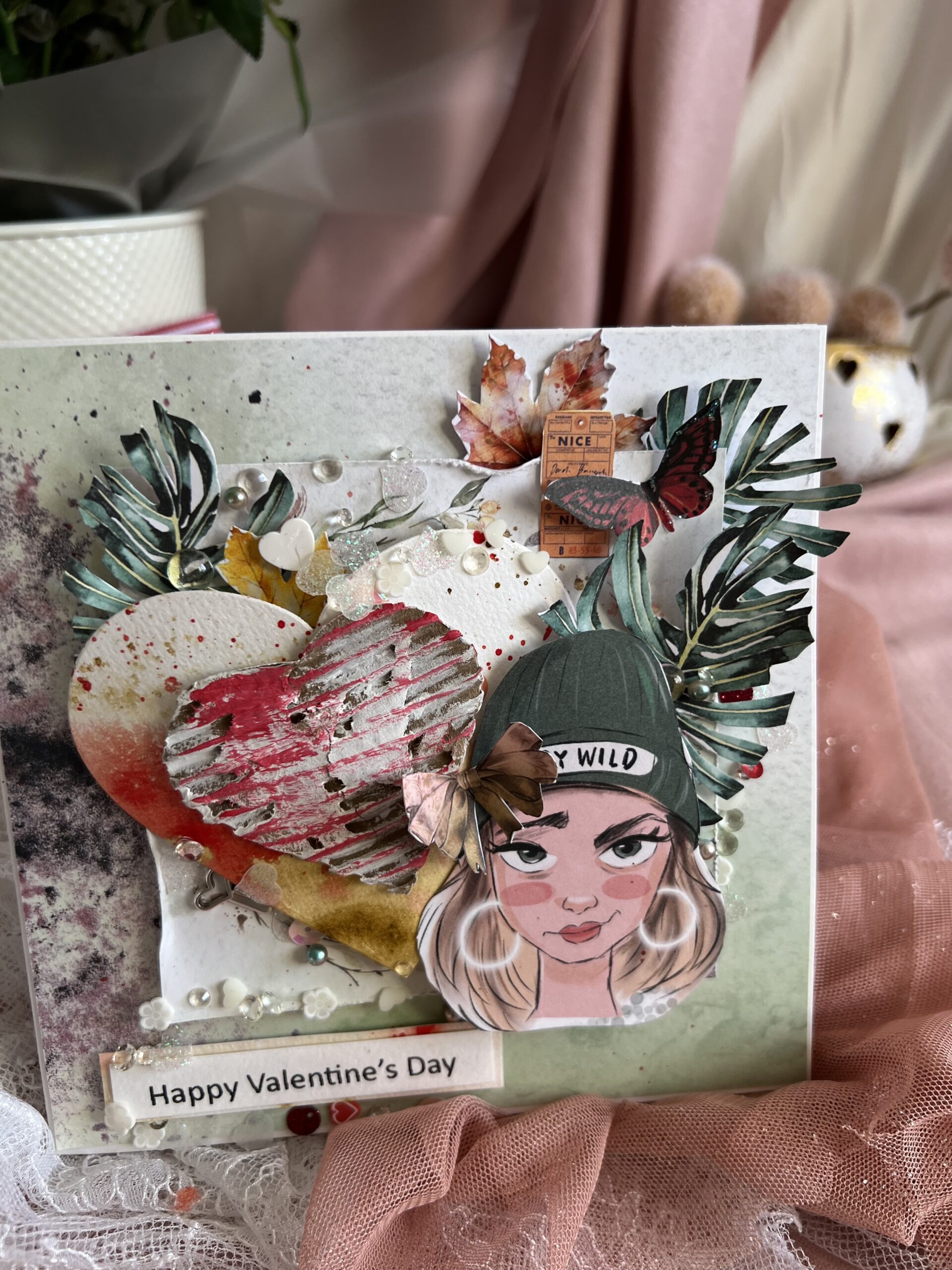 IMG_7899 Luxury Valentine's Day Card with Heart and Butterfly