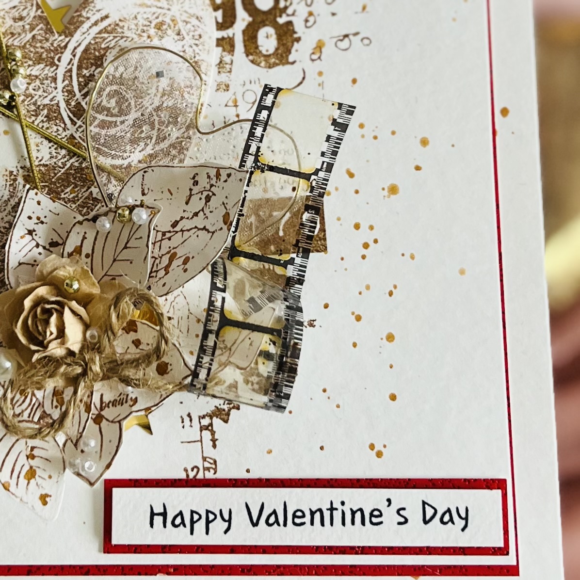 Handmade Valentine’s Day Card – Elegant and Personalized Romantic Greeting