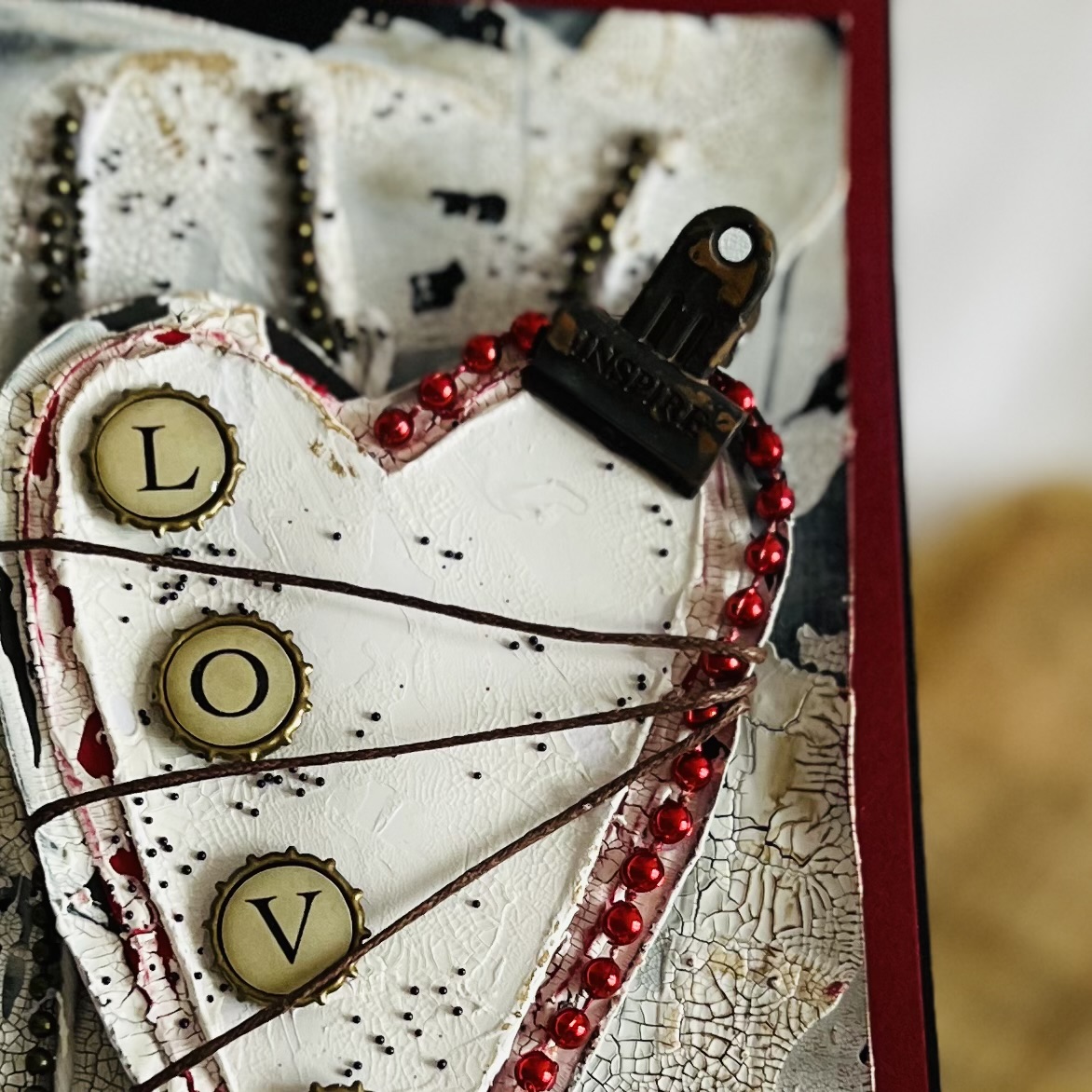 IMG_8161 Handmade Valentine’s Day Card – Artistic Design with Love Heart Motif