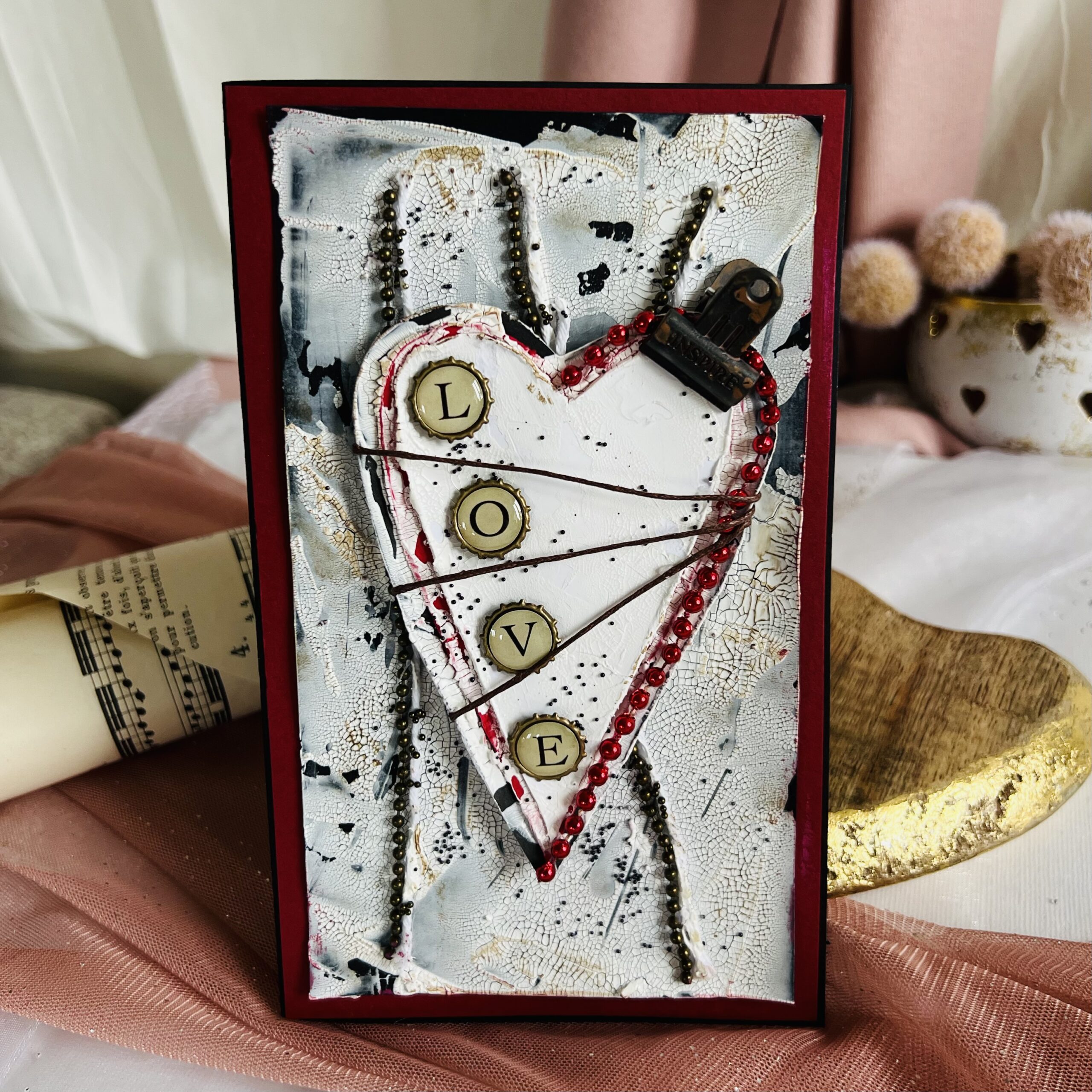 IMG_8175 Handmade Valentine’s Day Card – Artistic Design with Love Heart Motif