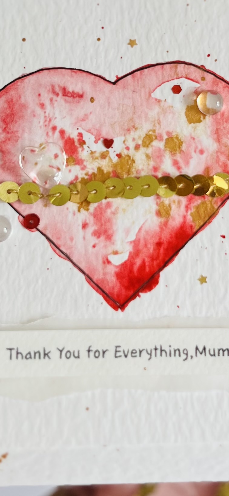 IMG_0566 Handmade Mother’s Day Card – Watercolor Heart, Elegant & Unique