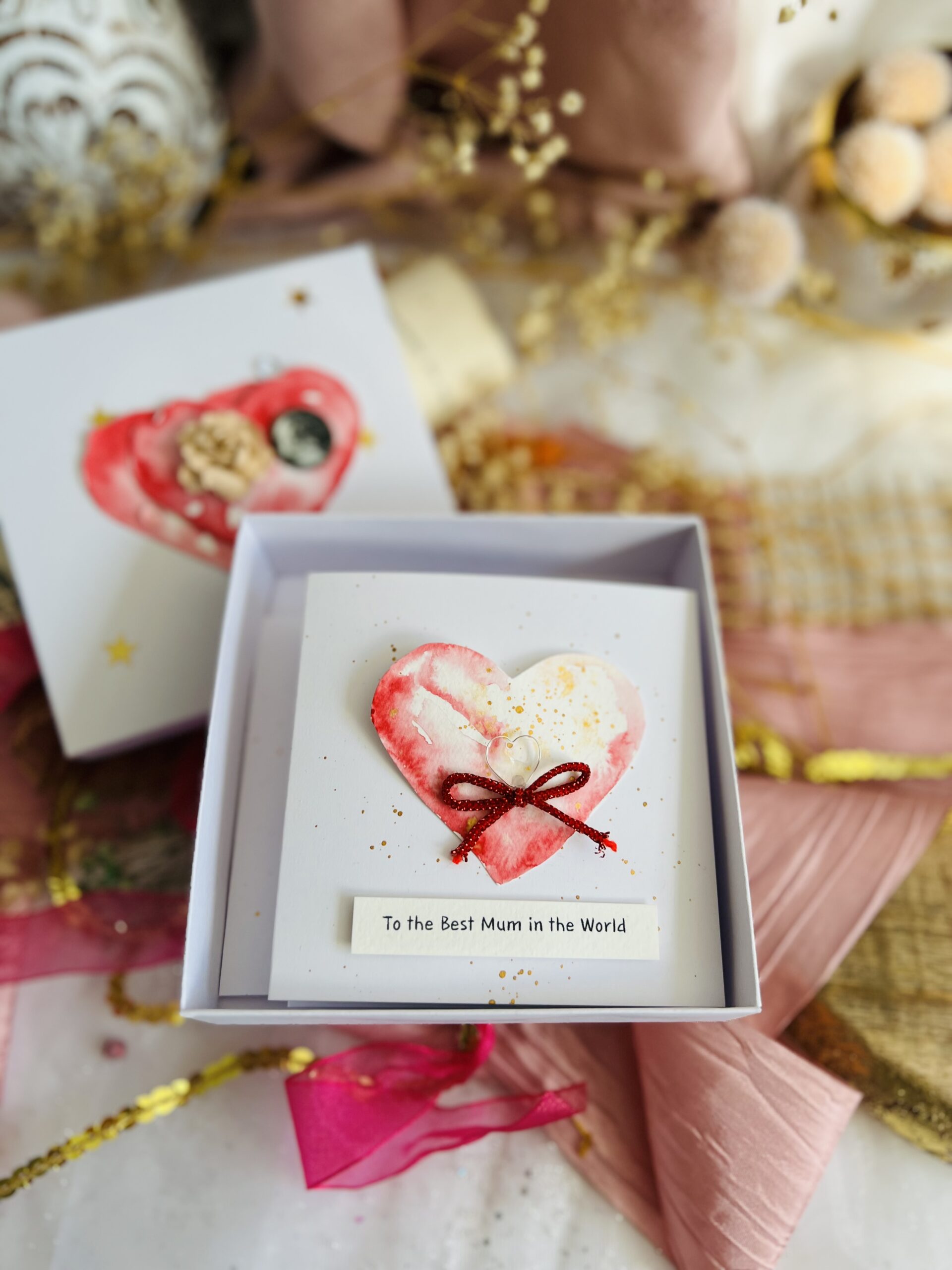 Handmade Mother’s Day Card Set – Unique Watercolor Designs (Set 2)